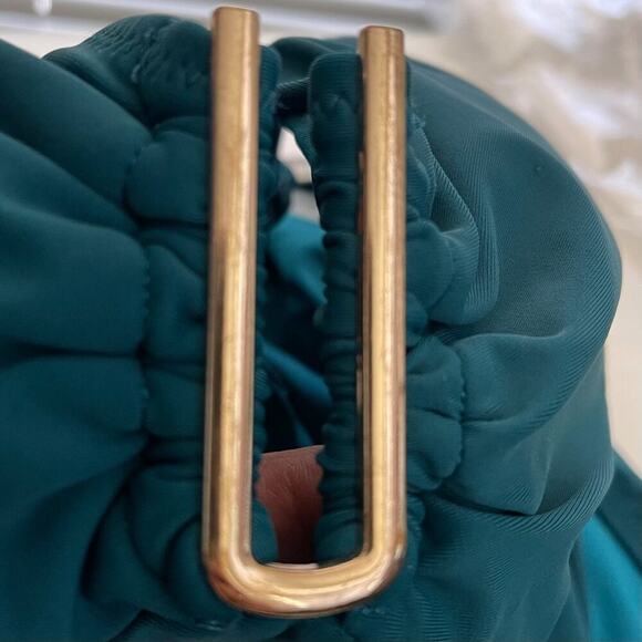 BMJL Swimsuit Women L Blue Green U-Wire Crossback Straps 2 Piece Tummy Control - Picture 7 of 7